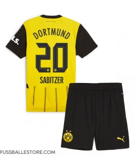 Günstige Borussia Dortmund Marcel Sabitzer #20 Heimtrikotsatz Kinder 2024-25 Kurzarm (+ Kurze Hosen)